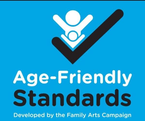 The logo for Age-friendly standards, which Live To Your Living Room adheres to